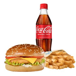 Пилешки бургер голямо меню