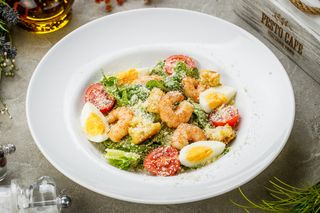 Салат Цезар з креветками 