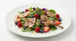 Ensalada de codorniz escabechada