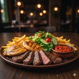 Плато микс от телешко и пилешко месо (800г)