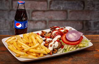 Combo Sharoma pui la farfurie + Pepsi250