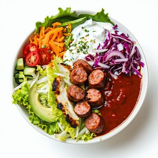 Poke Bowls Salchichas