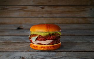 Smash Vegan Cheese Burger Trufada