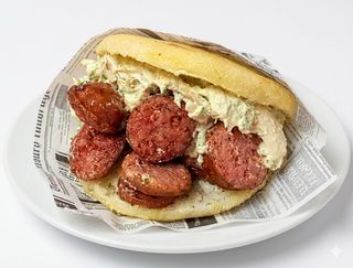 Arepa Reina Con Chorizo (1 Ud.)