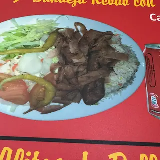 Menú Plato Kebab Con Ensalada