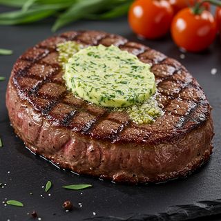 Striploin Steak 300g with Tarragon herb-Butter