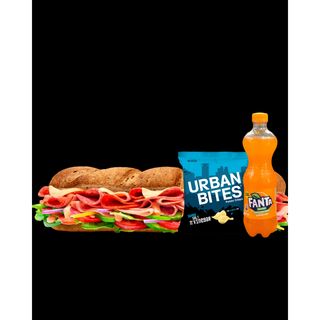 Triple Meat Delight Footlong +Packet of Crisps+ 500ml Bottled beverage