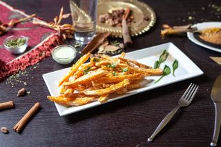 Vegan-Cartofi dulci prăjiți