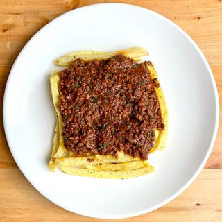 Beef Loaded Fries French fries loaded with minced beef