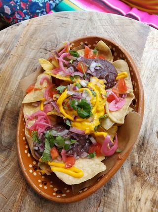 Nachos con Cheddar 