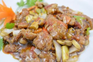 Ternera salteada picante