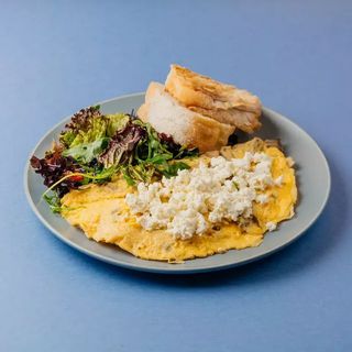 Омлет с грибами и сыром рикотта