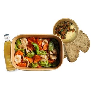 Menù ravioli cacio e pepe