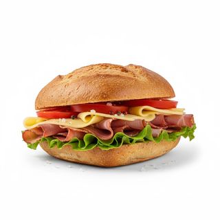 Panino con emmental e speck