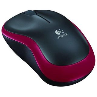 Ratón Inalámbrico Logitech M185 Negro/Rojo - 5099206028845