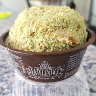 helado tartufo pistacho