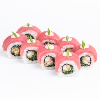 Дракон з тунцем та креветкою темпура 