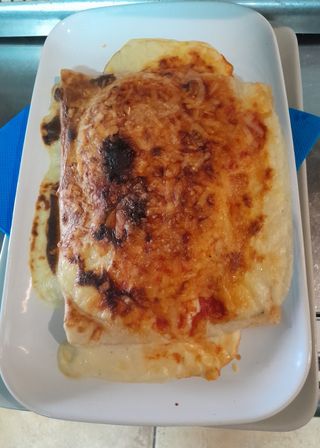 Crepe Salado De Gratinado De Carrillera