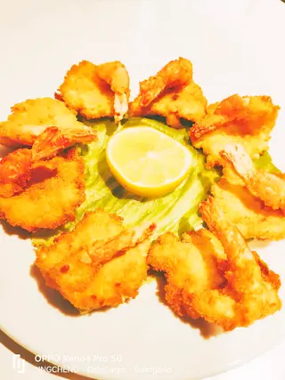 19E, Gambas Fritas Con Pan Rallado