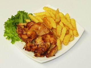 курица с фри