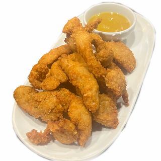 Churritos de pollo con salsa miel mostaza