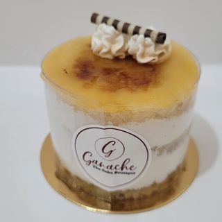 Mini Tarta Turrón y yema tostada