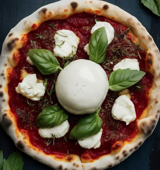 Pizza Burrata (33 cm.)