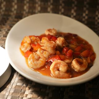 Gamberi in salsa chili