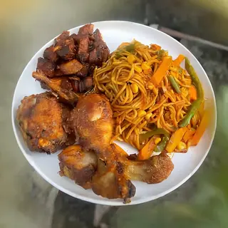 Spaghetti and Chicken