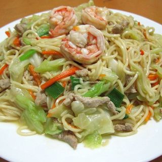 Fideos De Arroz Con Gambas 虾仁粉干