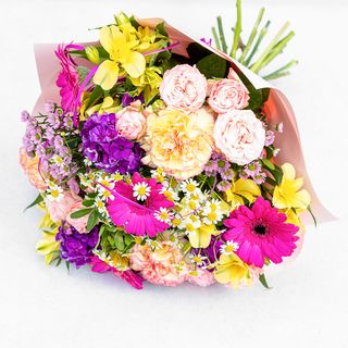 BUKIET DELUXE KOLOROWE ŻYCZENIA