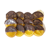 Bandeja de naranjas confitadas con chocolate (1/4 Kg.)