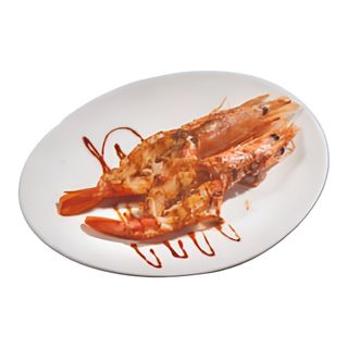Spiedini di gamberoni alla piastra