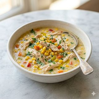 Sopa De Maíz Con Pollo