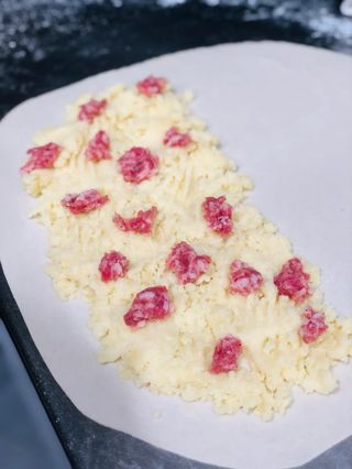 Crescione patate e salsiccia