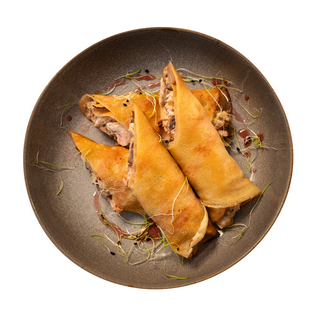 Crepes Con Pollo Y Setas