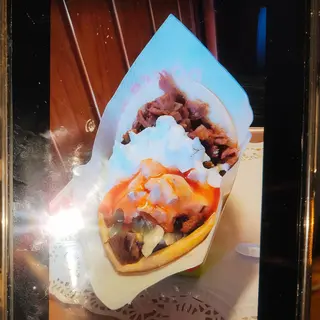 Menú kebab grande