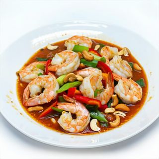 63. Langostinos Kum-Pao Al Estilo Si-Chuan Picante