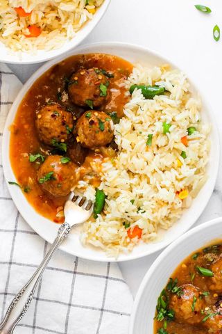 Vegetable Manchurian Rice