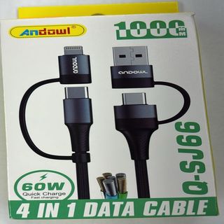 Andowl 60w Quick Charger Cable 4 In 1