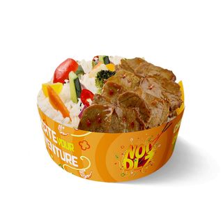 Orez/noodles + topping vita la alegere