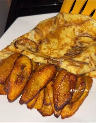 Plantain and egg