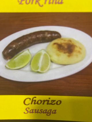 Arepa Con Chorizo