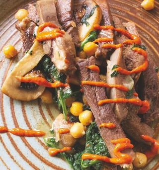 Телешки език с нахут (350г)