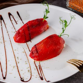 Запеченный перец с сыром Филадельфия 