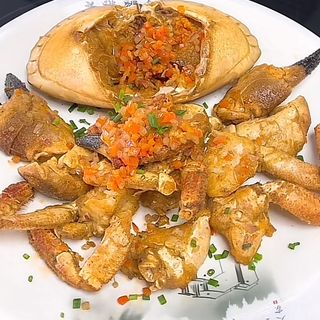 Granchio fritto sale e pepe（椒盐蟹）