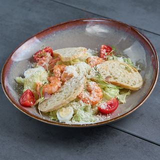 Салат Цезар з лаймовою креветкою (280г)
