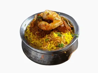 Krewetki Biryani