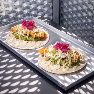 Chicken tender tacos