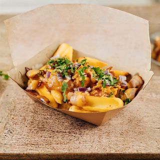 Картопляні діпи з смаженим беконом